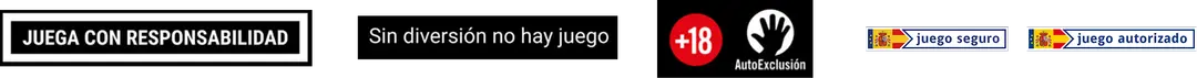 Logos de certificaciones y juego responsable